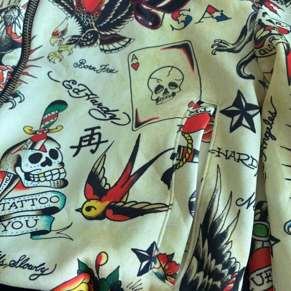 Ed Hardy Women's Shrunken Flashboard Multitrack Jacket - Picture 6 of 10